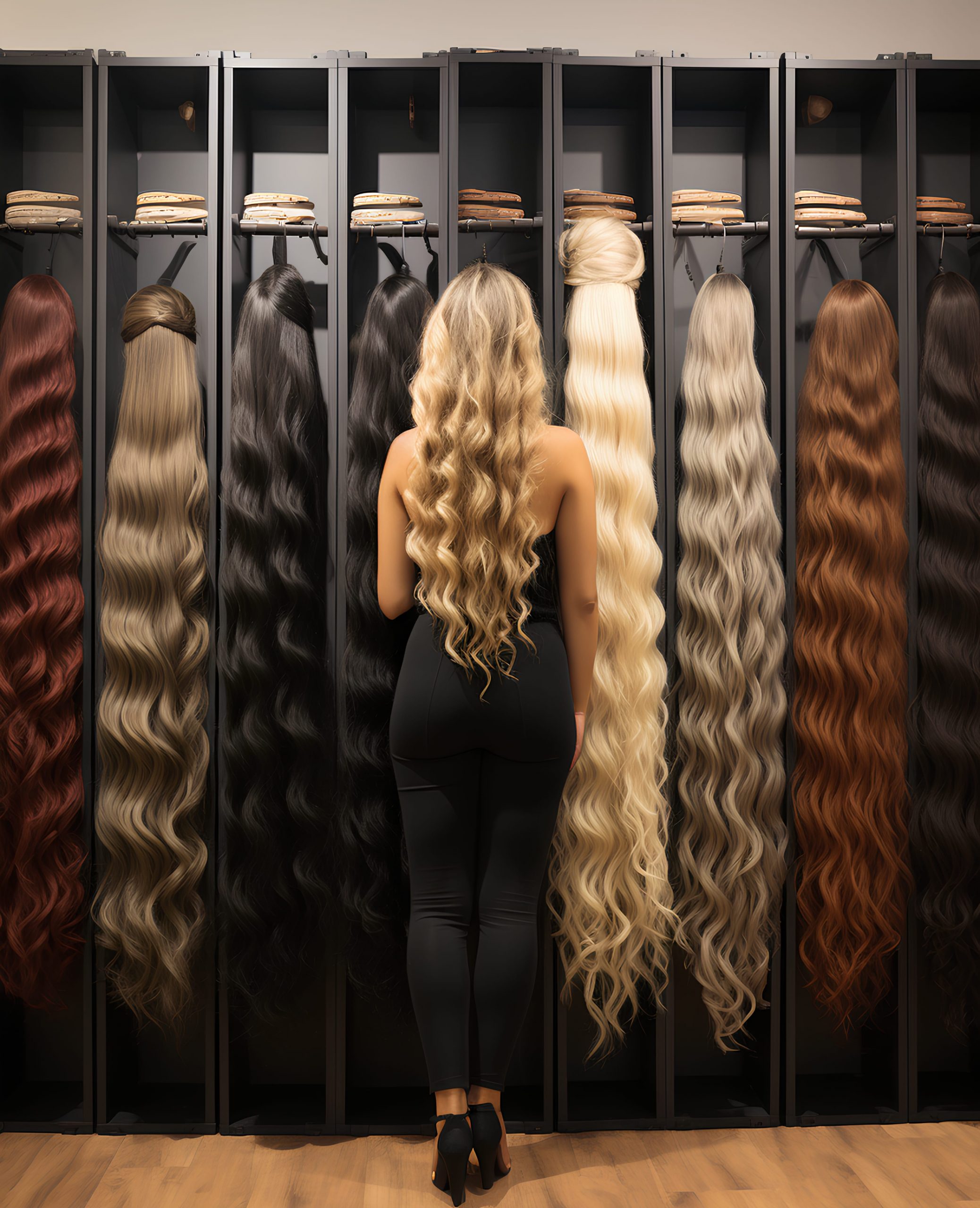 Lockiges Haar mit einer Haarverlängerung in Bonn